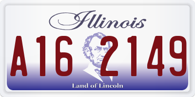 IL license plate A162149