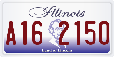 IL license plate A162150