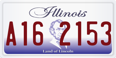 IL license plate A162153