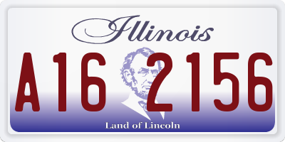 IL license plate A162156