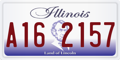 IL license plate A162157