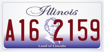 IL license plate A162159