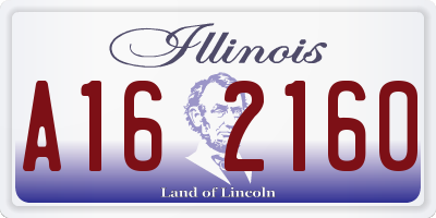 IL license plate A162160