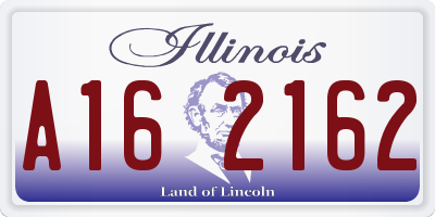 IL license plate A162162