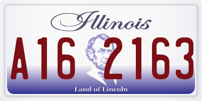 IL license plate A162163