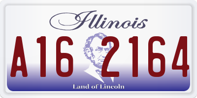 IL license plate A162164