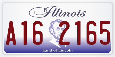 IL license plate A162165