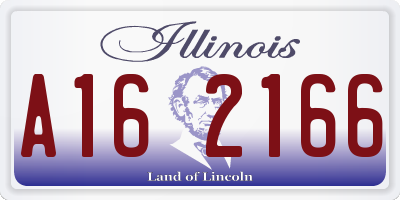 IL license plate A162166
