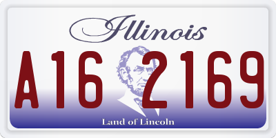 IL license plate A162169