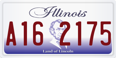 IL license plate A162175