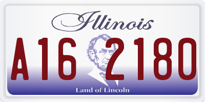 IL license plate A162180