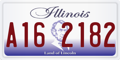 IL license plate A162182