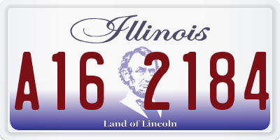 IL license plate A162184