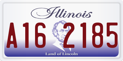 IL license plate A162185