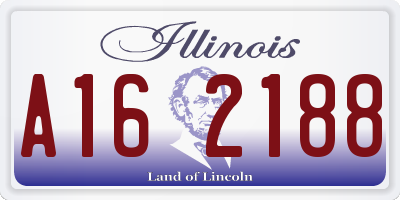 IL license plate A162188