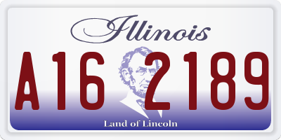 IL license plate A162189