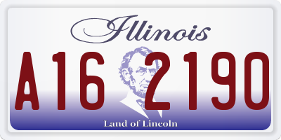 IL license plate A162190