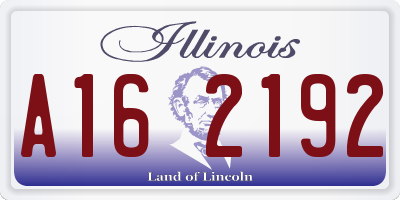 IL license plate A162192