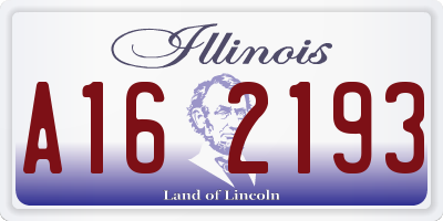 IL license plate A162193