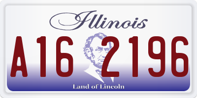 IL license plate A162196