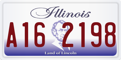 IL license plate A162198