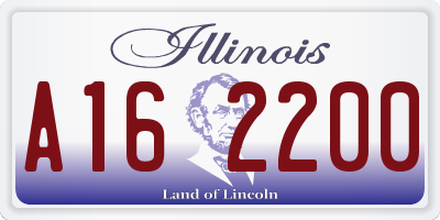 IL license plate A162200