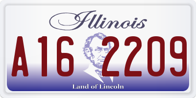 IL license plate A162209