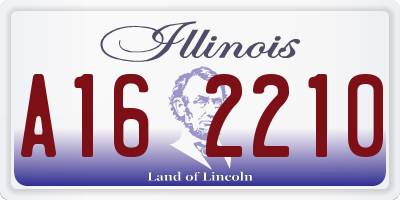 IL license plate A162210