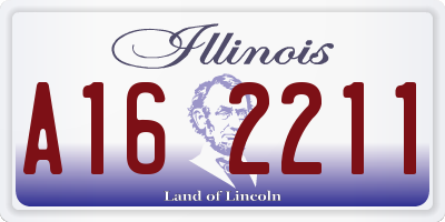 IL license plate A162211