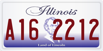 IL license plate A162212