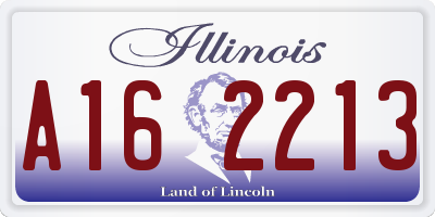 IL license plate A162213