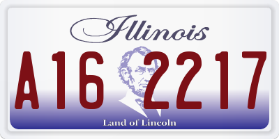 IL license plate A162217