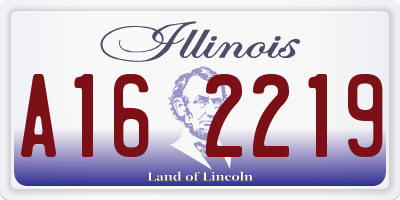 IL license plate A162219
