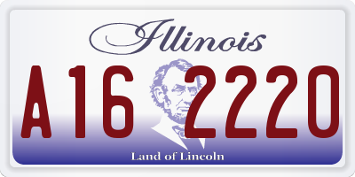 IL license plate A162220