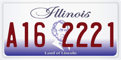 IL license plate A162221