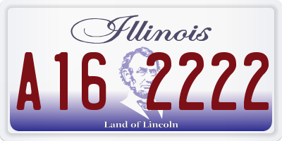 IL license plate A162222