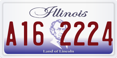 IL license plate A162224