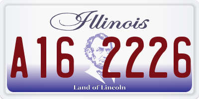 IL license plate A162226