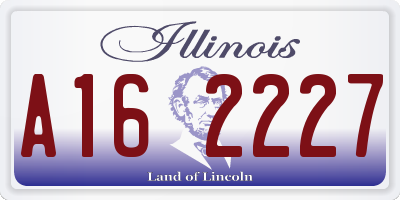 IL license plate A162227