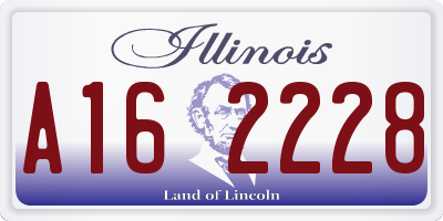IL license plate A162228