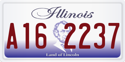IL license plate A162237
