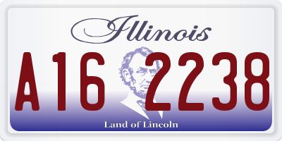 IL license plate A162238