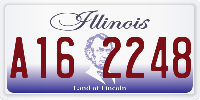 IL license plate A162248