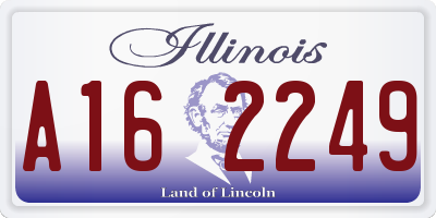 IL license plate A162249