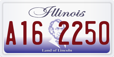 IL license plate A162250