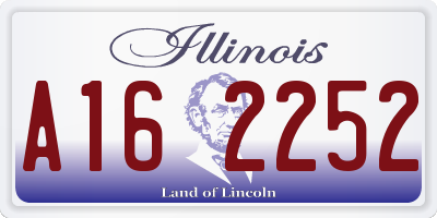 IL license plate A162252