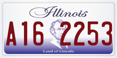 IL license plate A162253