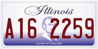 IL license plate A162259