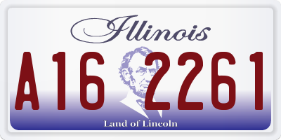IL license plate A162261
