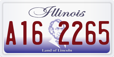 IL license plate A162265